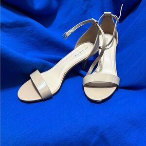 Women's Nude Heeled Sandals